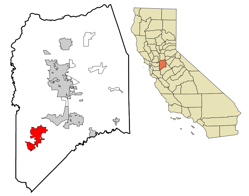 Locator map of Tracy
