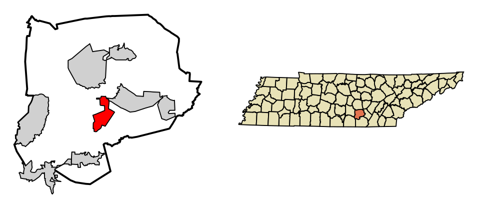 Locator map of Coalmont