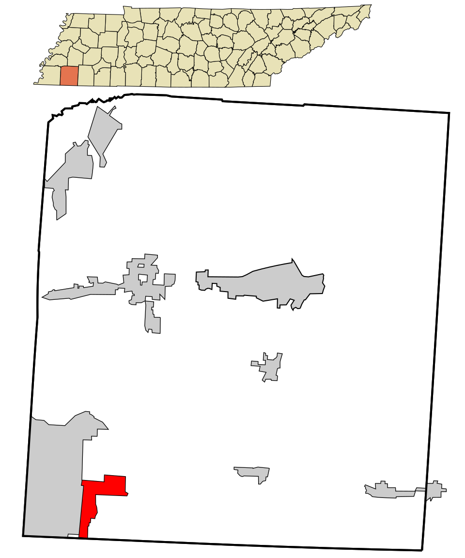 Locator map of Rossville