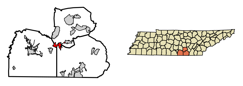 Locator map of Monteagle