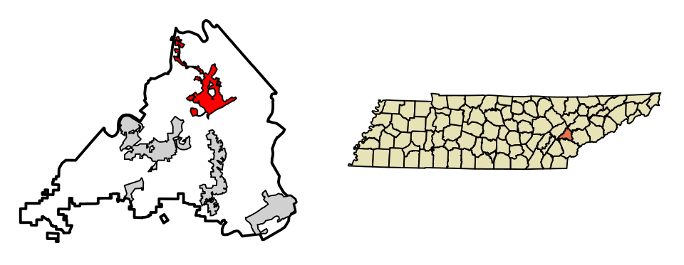 Locator map of Lenoir