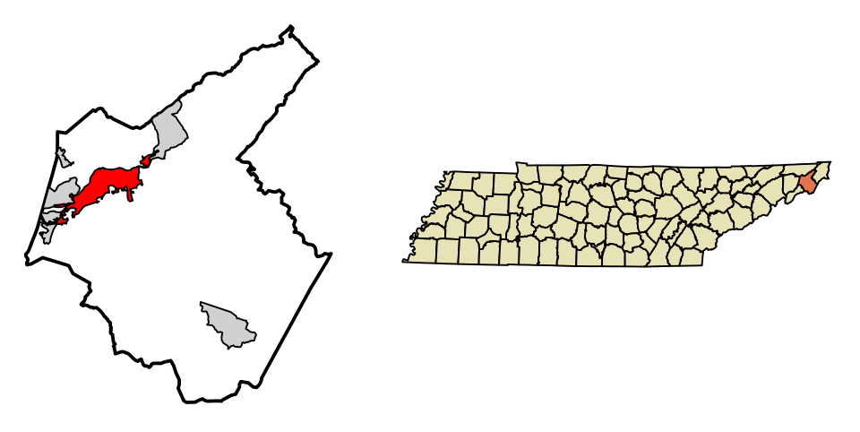 Map of Elizabethton