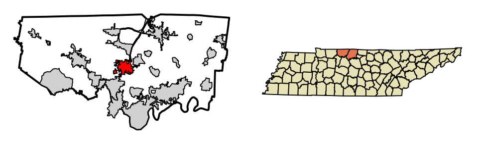 Locator map of White House