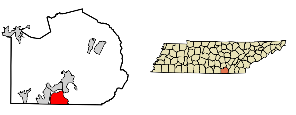 Locator map of New Hope