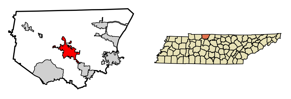 Locator map of Springfield
