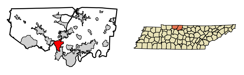 Locator map of Millersville