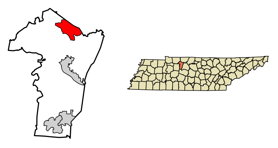Locator map of Pleasant View
