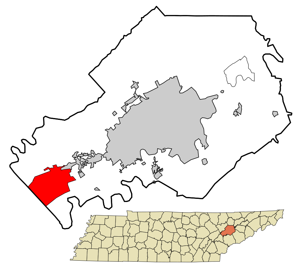 Locator map of Farragut