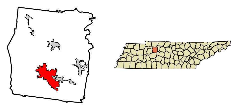 Locator map of Dickson