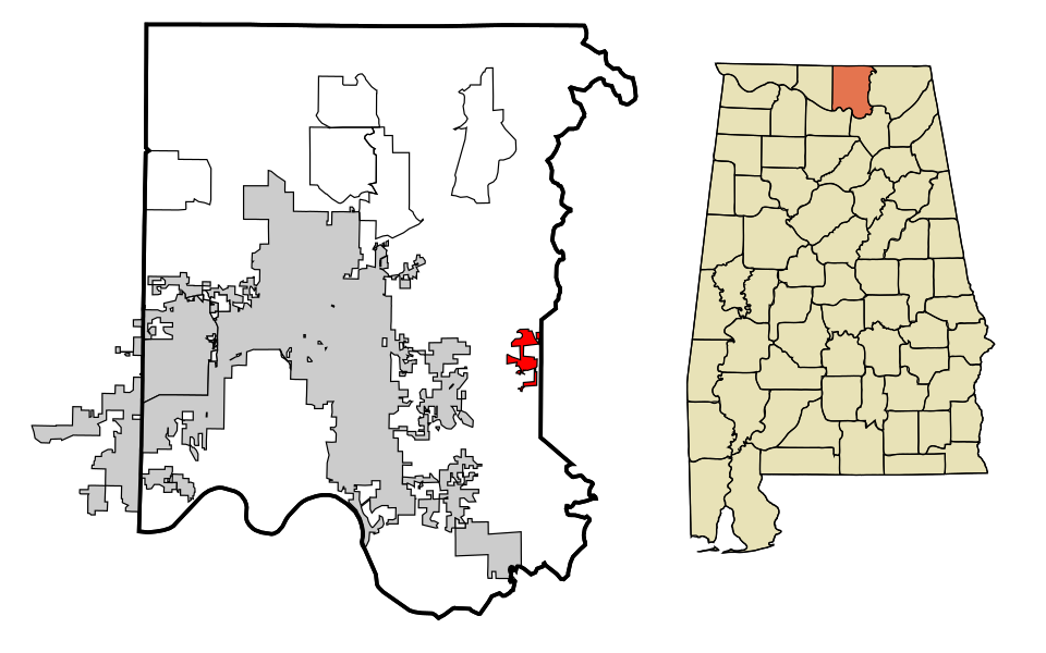 Locator map of Gurley