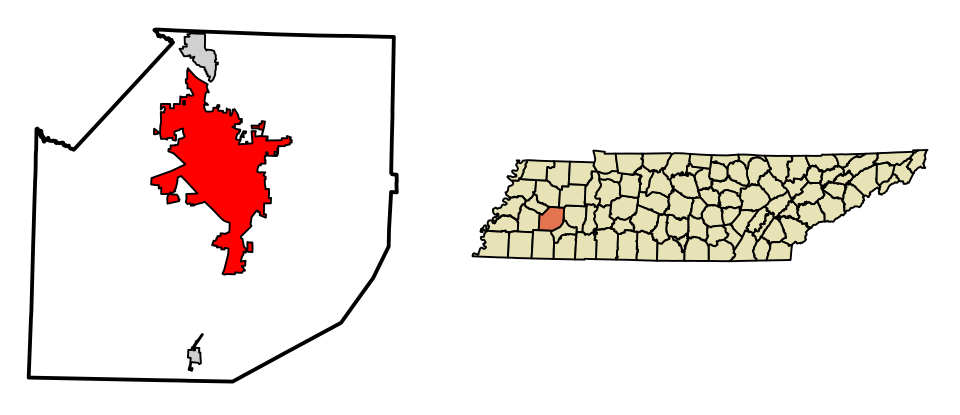 Locator map of Jackson