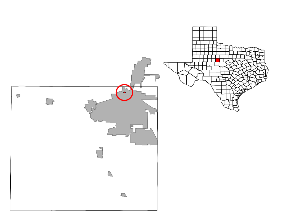 Locator map of Impact