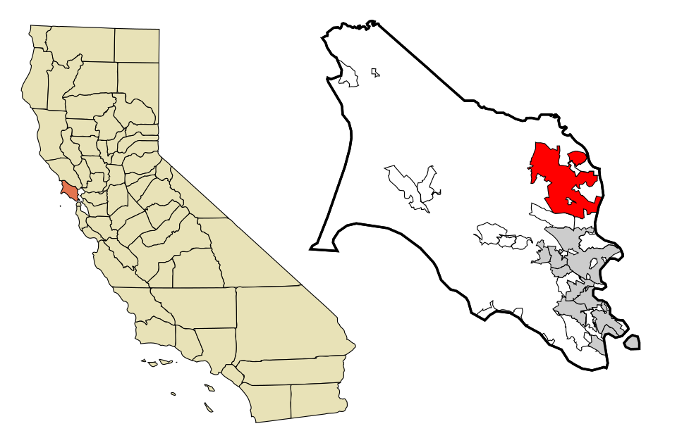Map of Novato