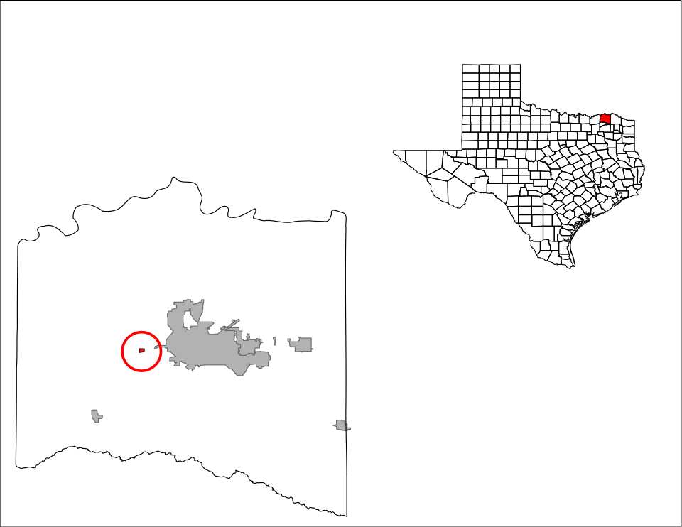 Locator map of Toco