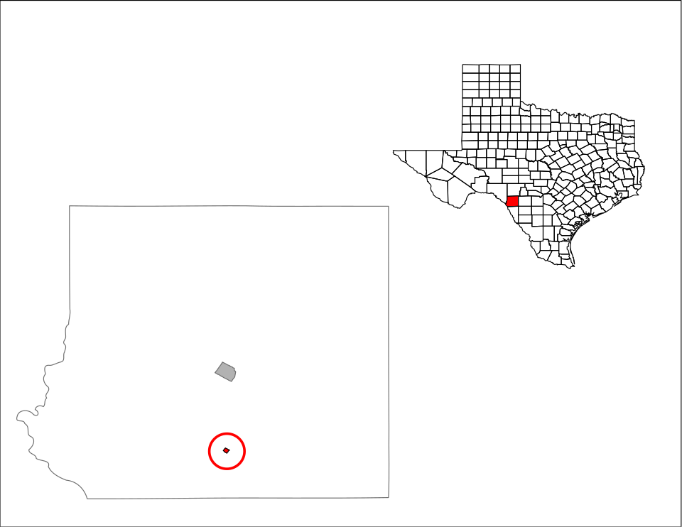 Locator map of Spofford