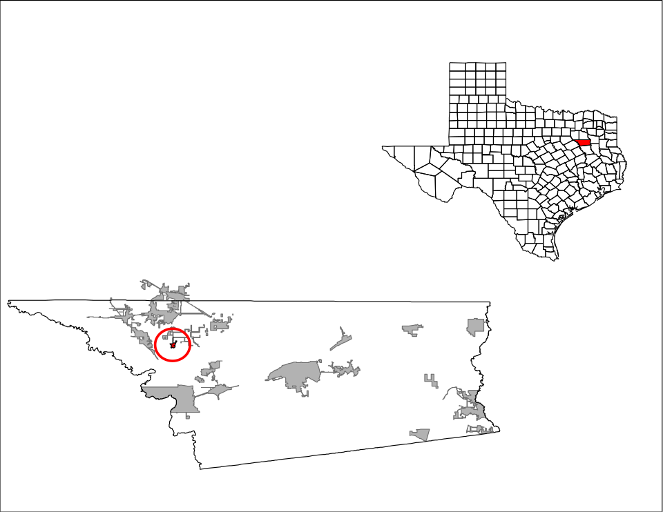 Locator map of Enchanted Oaks