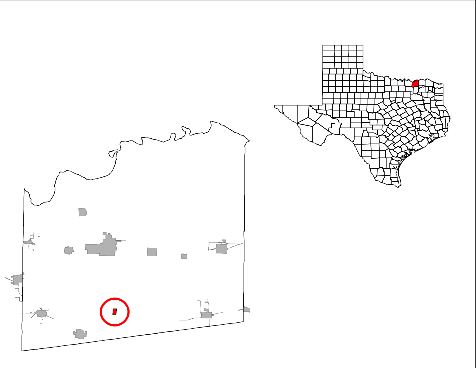 Locator map of Bailey