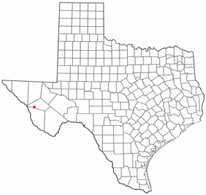 Locator map of Valentine
