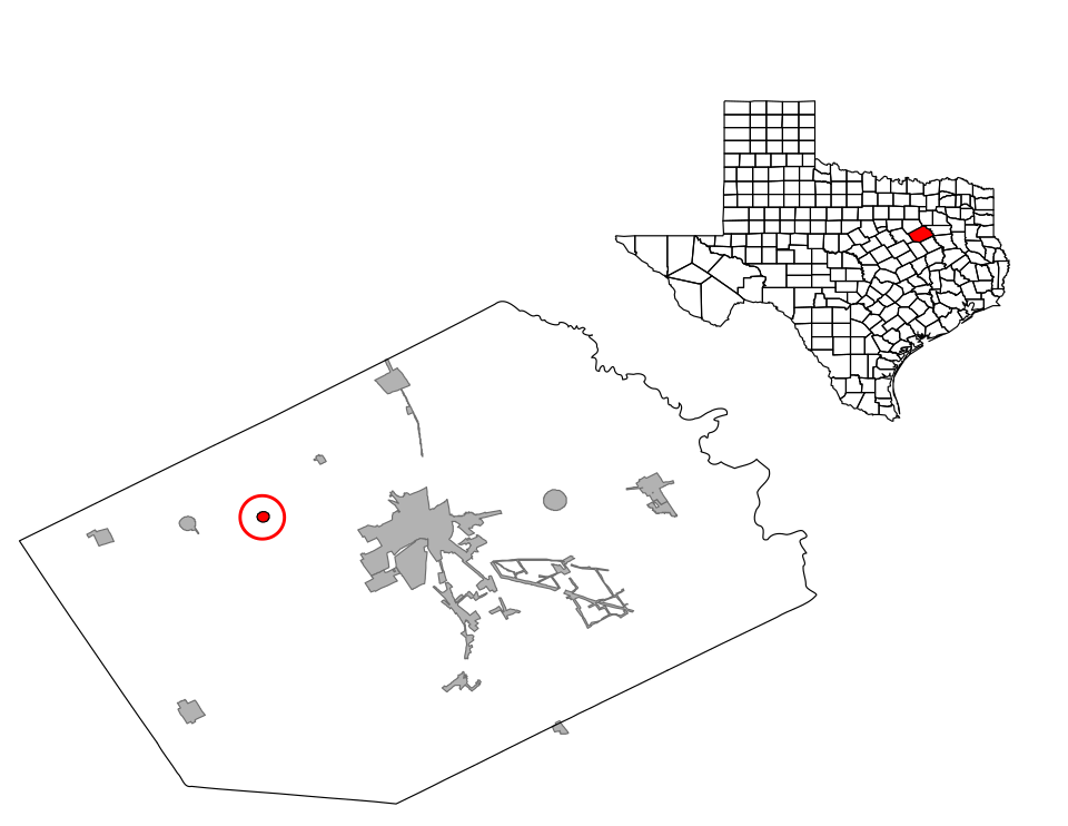 Locator map of Barry