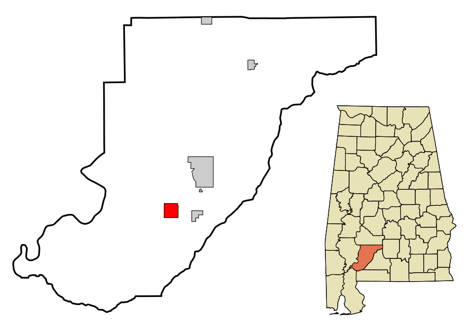 Locator map of Frisco