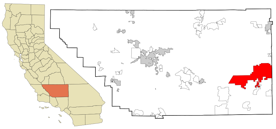 Locator map of California