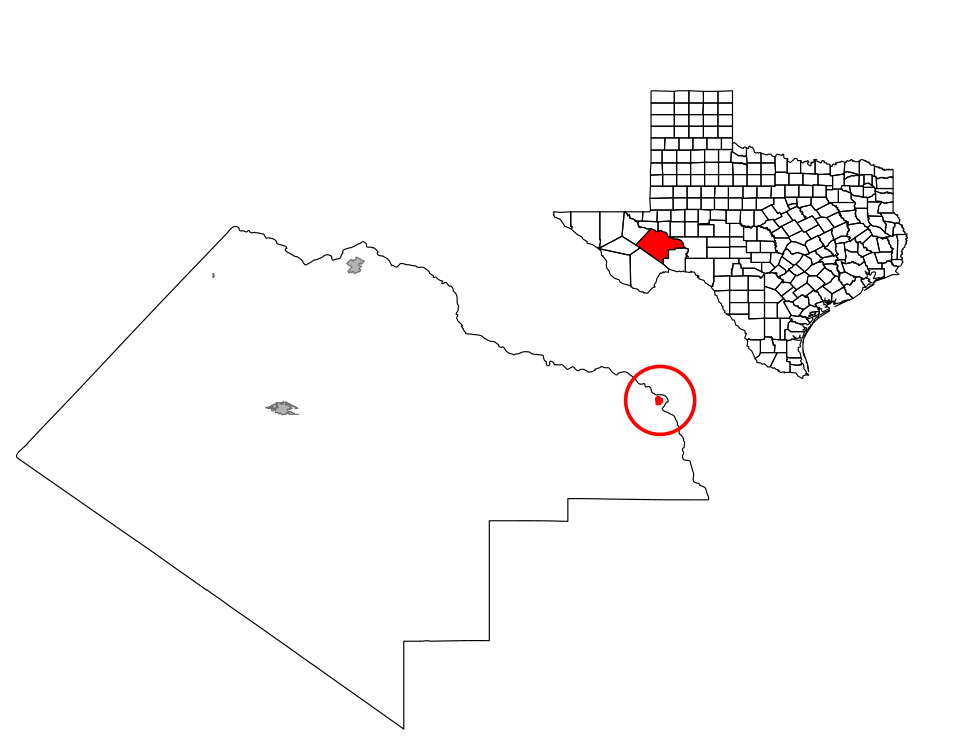 Locator map of Iraan
