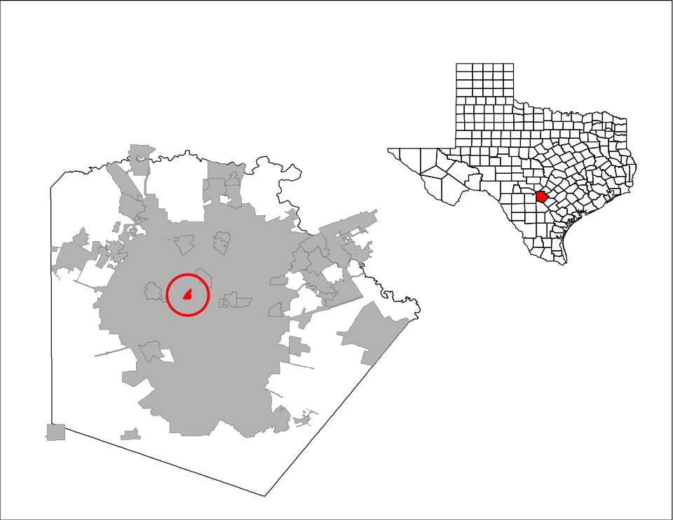 Map of Balcones Heights
