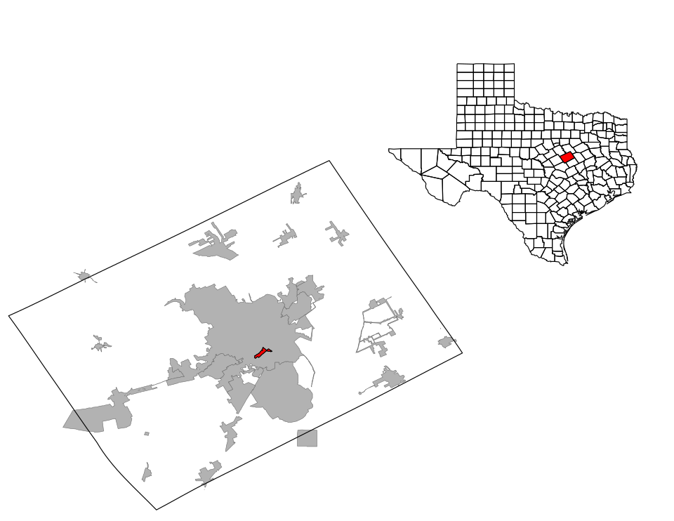 Locator map of Beverly Hills
