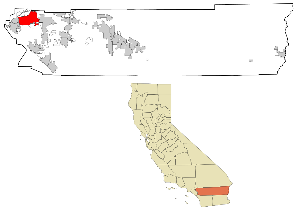 Locator map of Riverside