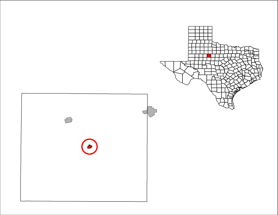 Locator map of Roby