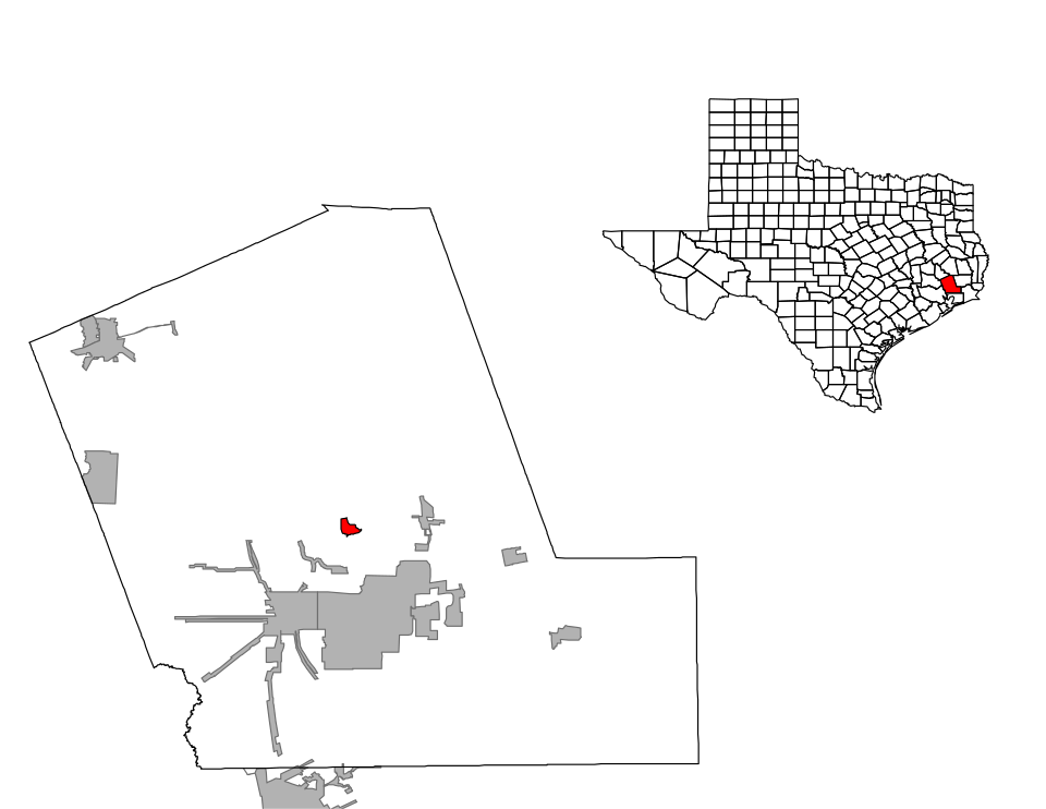 Locator map of Dayton Lakes