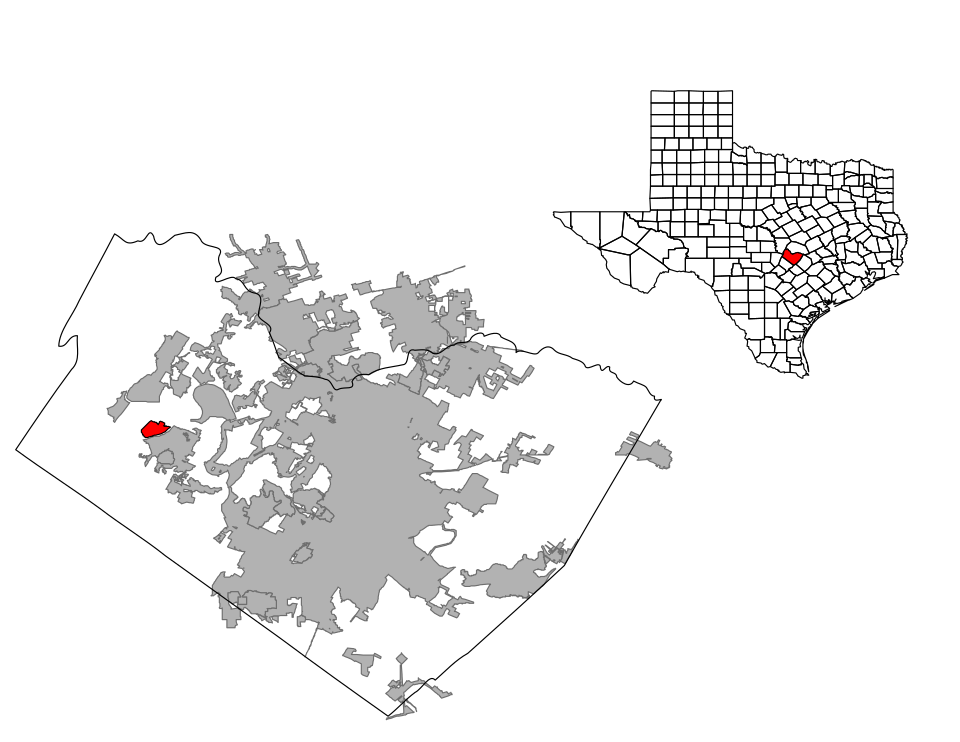 Locator map of Point Venture