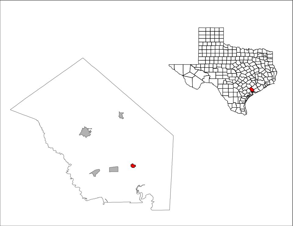 Locator map of La Ward