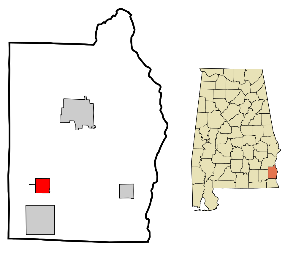 Locator map of Newville