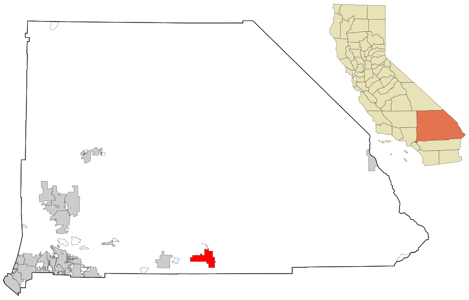 Map of Twentynine Palms