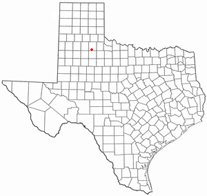 Locator map of Roaring Springs