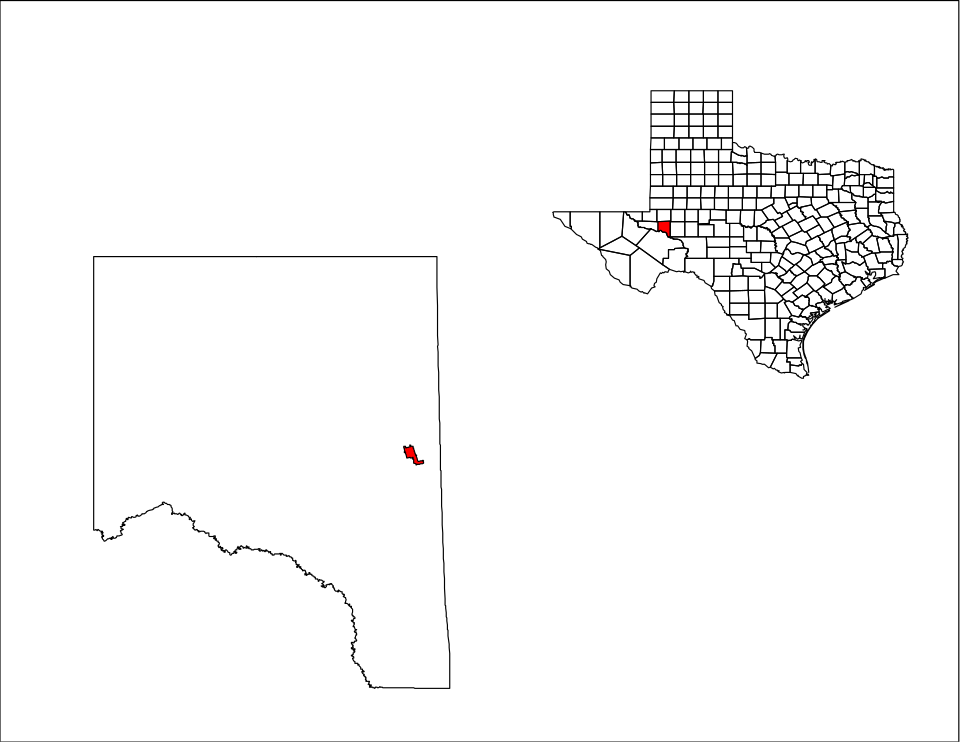 Locator map of Crane