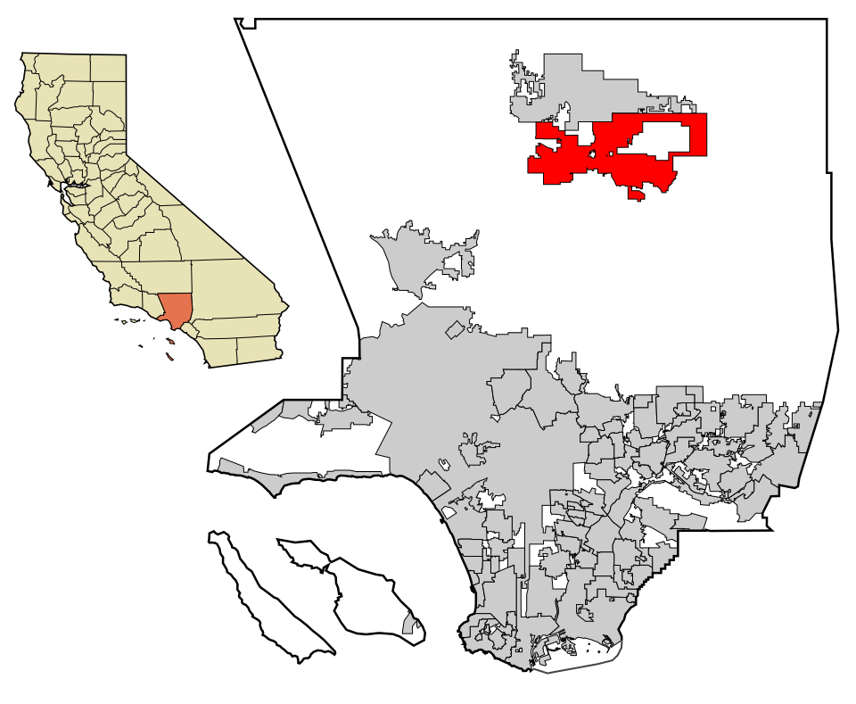 Map of Palmdale