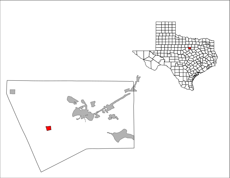 Locator map of Tolar