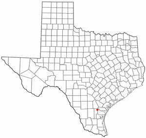 Locator map of Orange Grove