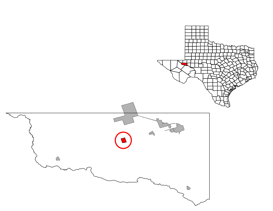 Locator map of Pyote