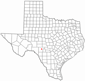 Locator map of Rocksprings