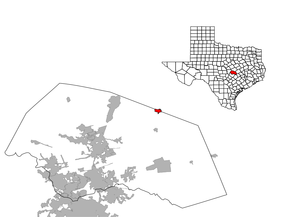 Locator map of Bartlett