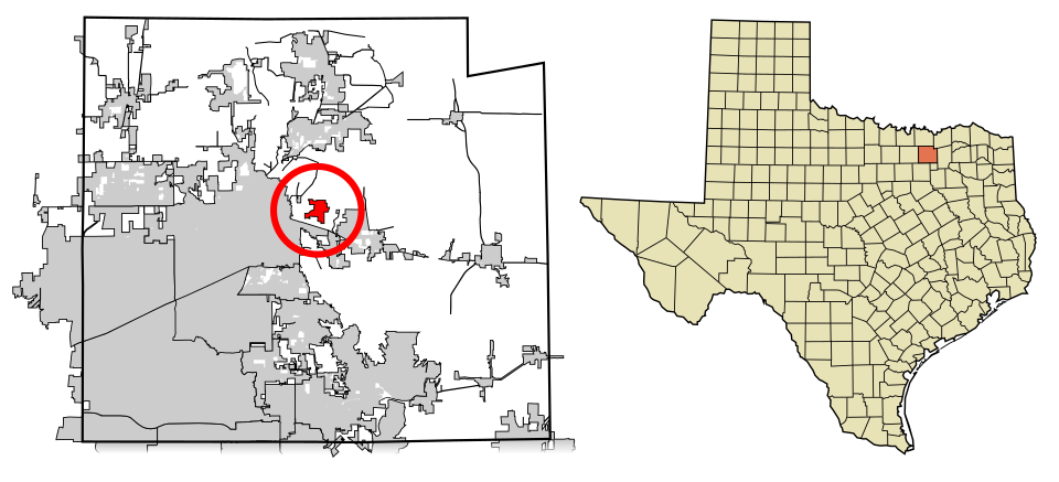 Locator map of New Hope