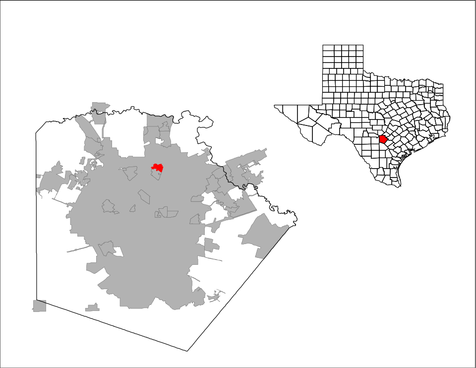 Locator map of Hollywood Park