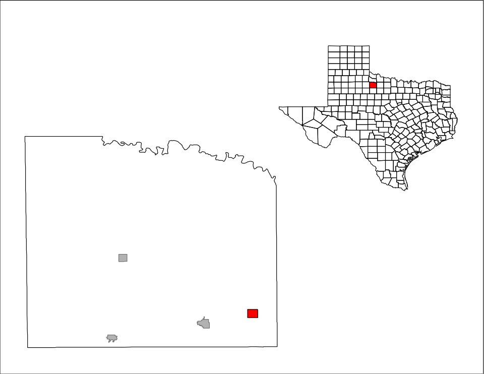 Locator map of Goree