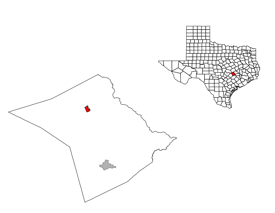 Locator map of Lexington