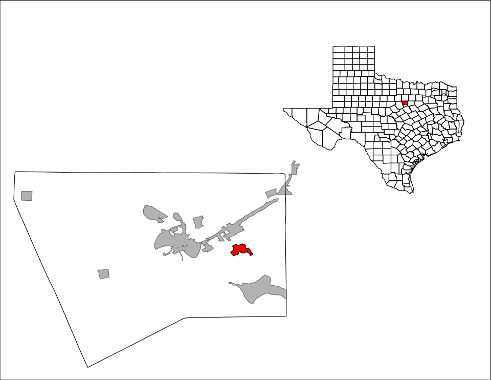 Locator map of DeCordova