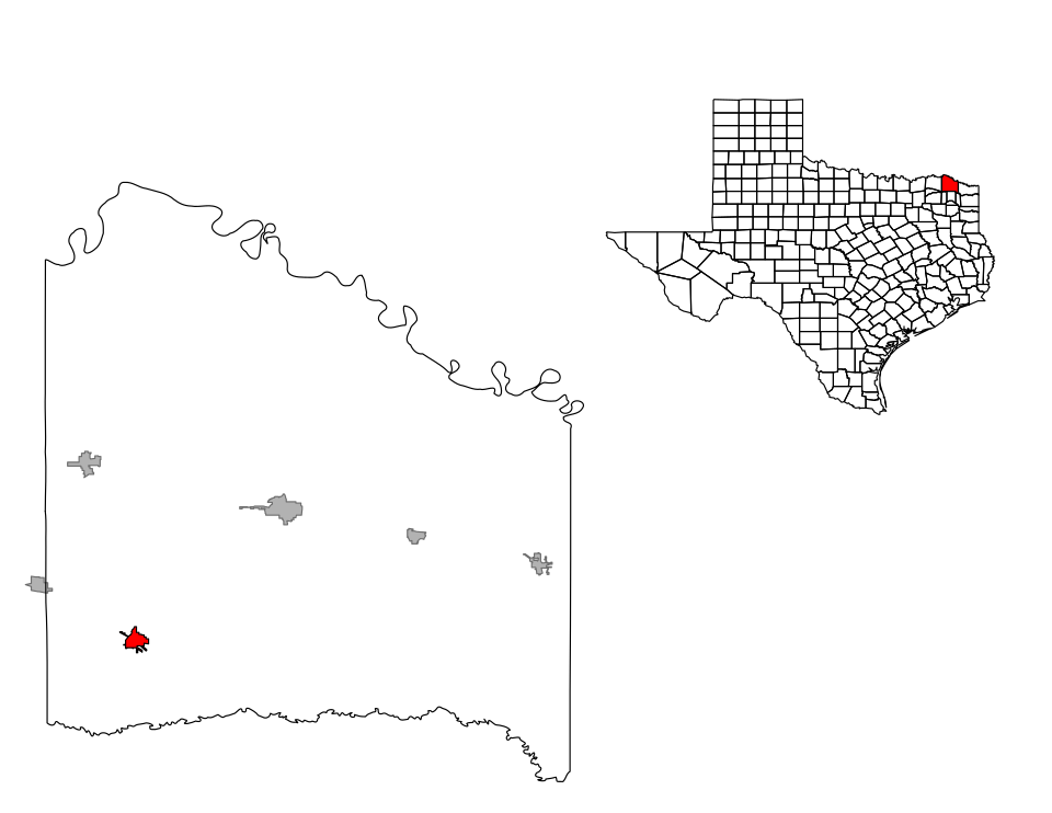 Locator map of Bogata