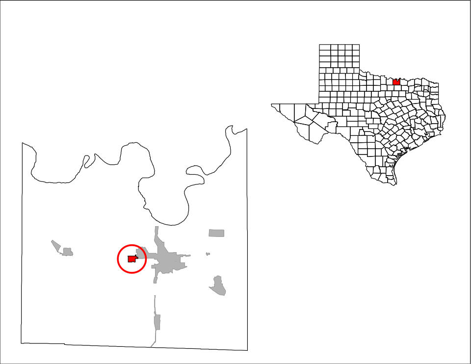 Locator map of Lindsay